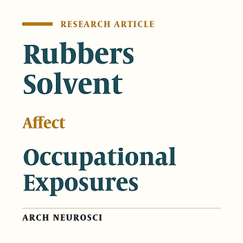 Evaluation of Mood Effects Due to Chronic Exposure to Solvents in a Tire Factory