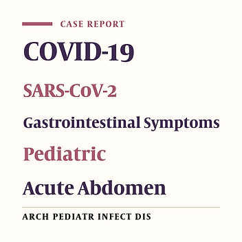 Abdominal Signs and Symptoms of COVID-19 in Children