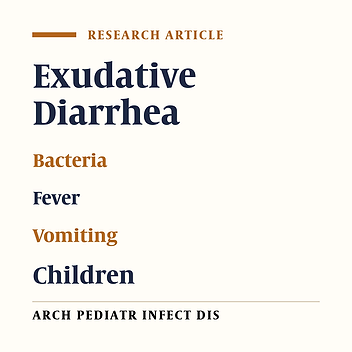 Frequency of Bacteria Causing Exudative Diarrhea in Children Less Than Five Years Old in a Tertiary Hospital, Iran