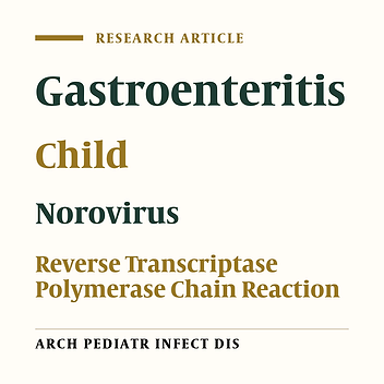 Detection of Noroviruses Isolated From Children With Acute Gastroenteritis by Rt-PCR in Iran