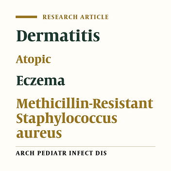 Colonization With Methicillin Resistant and Methicillin Sensitive Staphylococcus aureus Subtypes in Patients With Atopic Dermatitis and Its Relationship With Severity of Eczema