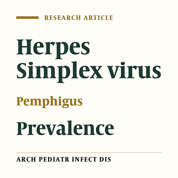 Association of HSV1/2 Infection and Pemphigus Disease