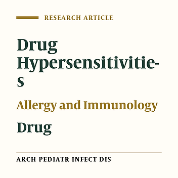 Allergic Drug Reactions: A Cross Sectional Study