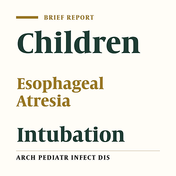 Duration of Intubation After Gastric Pull up Operation in Young Children