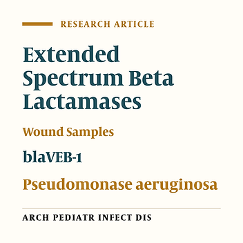 Molecular Detection of blaVEB-1 Beta-Lactamase Encoding Gene Among Extended Spectrum B-Lactamase Positive Wound Isolates of Pseudomonas aeruginosa