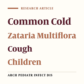 Comparison of Zataria multiflora Extract Syrup and Diphenhydramine in the Treatment of Common Cold-Induced Cough in Children: A Double-Blind, Randomized, Clinical Trial