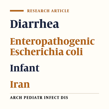 Characterization of Enteropathogenic Escherichia coli Associated with Diarrhea Among Iranian Infants