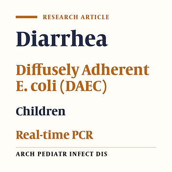Molecular Detection of Diffusely Adherent Escherichia coli Strains Associated with Diarrhea in Shiraz, Iran