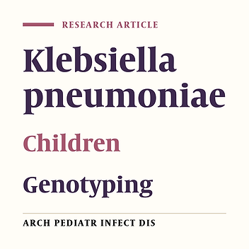 Strain Typing and Molecular Characterization of CTX-M-1 Group ESBL in Clinical Klebsiella pneumoniae Isolated from Children