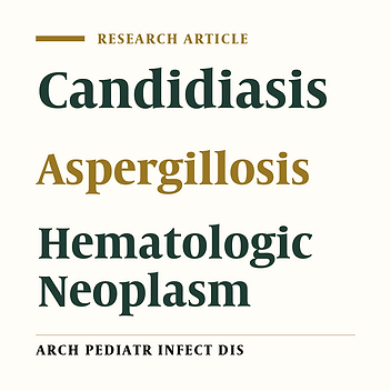 Incidence of Fungal Infections in Pediatric Patients with Hematologic Neoplasms