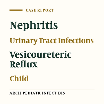 Acute Focal Bacterial Nephritis Secondary to Vesicoureteric Reflux in a Young Boy