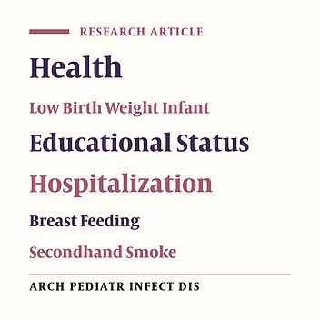 Health Parameters Related to Maternal Education in Iranian Families With Young Children