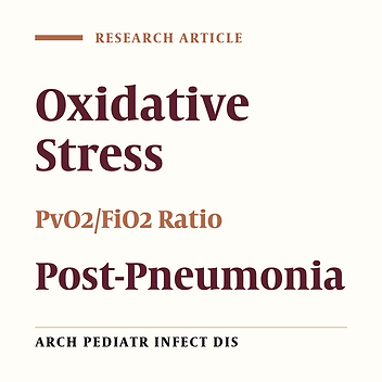 Correlation Between Lung Injury Score, PvO2/FiO2 Ratio and Oxidative Stress Markers in Tracheal Aspirate Samples in Intubated Infant Patients During Chest Physical Therapy