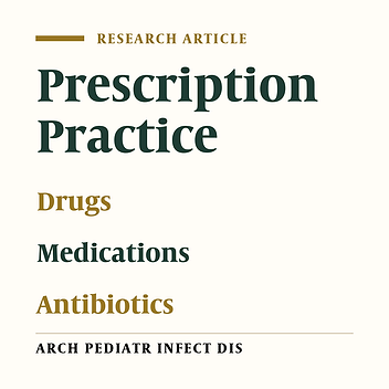 Rationality of Prescriptions for Patients Admitted With Common Illnesses in a Children’s Hospital