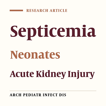 Predictive Factors for Acute Renal Failure in Neonates with Septicemia