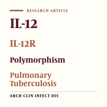 Association Between IL12A rs568408, IL12B rs3212227 and IL-12 Receptor rs383483 Polymorphisms and Risk of Pulmonary Tuberculosis