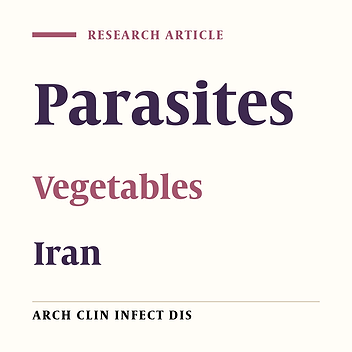 Parasitic Contamination of Raw Vegetables in Amol, North of Iran