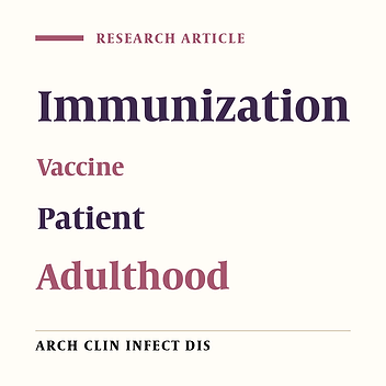Adult Immunization Among Health Care Personnel and Target Groups in Iran