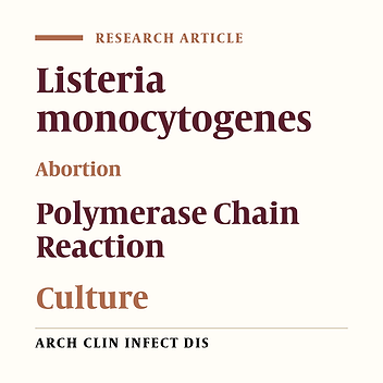 Identification of Listeria monocytogenes Virulence Factors in Women With Abortion by Polymerase Chain Reaction