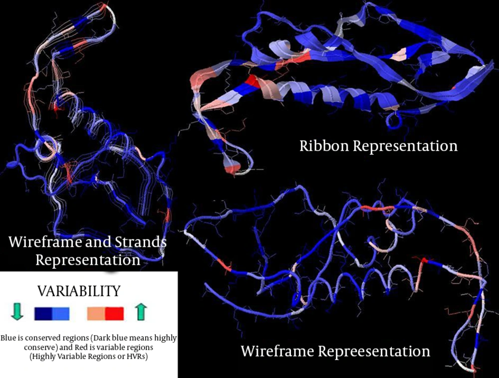 Hypervariable Regions (HVR) Represented by Different Representation Patterns Along gp120 Protein of Iranian Isolates of HIV-1 Hypervariable Regions (HVR) Represented by Different Representation Patterns Along gp120 Protein of Iranian Isolates of HIV-1