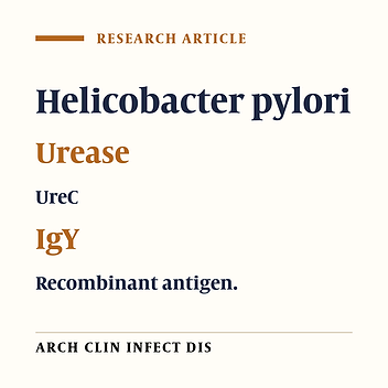 Elicitation of IgY in Chicken Egg Yolk by Recombinant Fragments of UreC and Its Efficacy Against Helicobacter Pylori