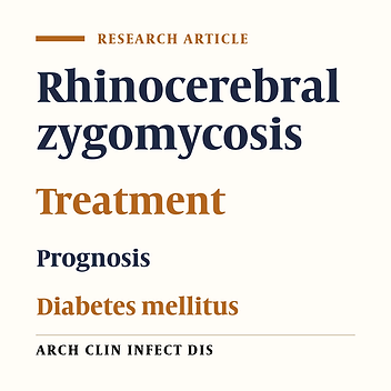Ten-Year Experience of Rhinocerebral Zygomycosis in a Teaching Hospital in Tehran