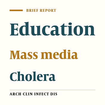 Effect of Mass Media Educational Intervention During the 2005 Cholera Epidemic in Iran