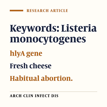 Role of Listeria Monocytogenes HlyA Gene Isolated from Fresh Cheese in Human Habitual Abortion in Marvdasht