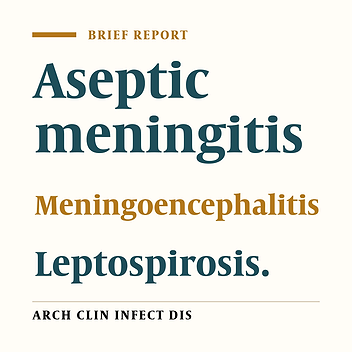 Rate of Leptospiral Meningitis and Meningoencephalitis in Tehran