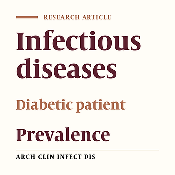 Hospitalization Among Diabetic Adults Due to Infectious Diseases in Zahedan