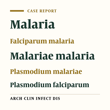 Mixed Infection of Plasmodium malariae and Plasmodium falciparum: A Case Report