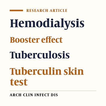 Evaluation Of tuberculin skin test and booster effect in hemodialysis patients