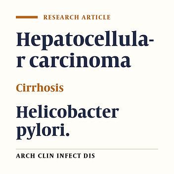 Survey of Association Between Helicobacter Pylori and Hepatocellular Carcinoma in the Specimens Derived from Health Centers of Shahid Beheshti University