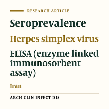 Seroepidemiology of Infection with Herpes Simplex Virus Types 1 and 2 (HSV1 and HSV2) Among Asymptomatic University Students Attending Islamic Azad University of Kazeroun, Southwest of Iran