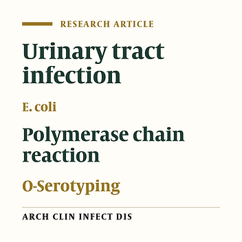 Typing of the Uropathogenic E.coli Strains Using O-serotyping and Detection of Pap Adhesion-Encoding Operon by Polymerase Chain Reaction