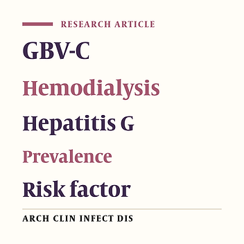 Prevalence and Risk Factors of the Hepatitis G (HGV) Infection in Hemodialysis Patients