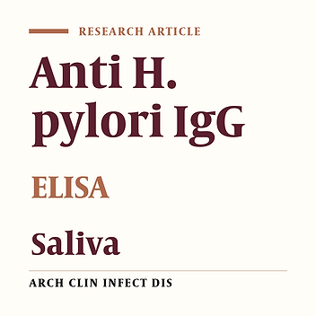 Saliva or Serum, Which is Better for the Diagnosis of Gastric Helicobacter Pylori Infection?
