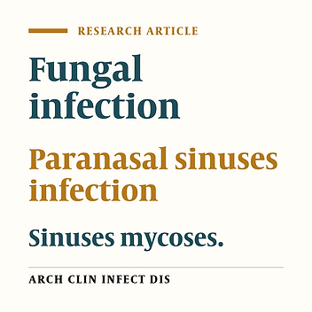 Paranasal sinus mycosis in suspected fungal sinusitis