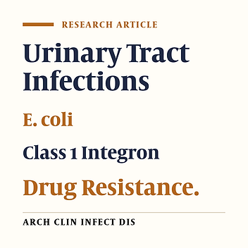 Frequency of Class 1 Integrons among Escherichia coli Isolates of Patients with Urinary Tract Infection