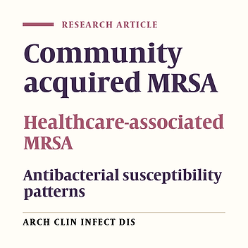 Comparison of Community and Healthcare-Associated MRSA in Iran