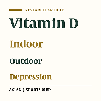 The Effect of Vitamin D supplement and Indoor Vs Outdoor Physical Activity on Depression of Obese Depressed Women