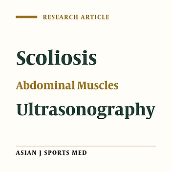 Ultrasound Measurements of the Lateral Abdominal Muscle Thicknesses in Girls With Adolescent Idiopathic Scoliosis