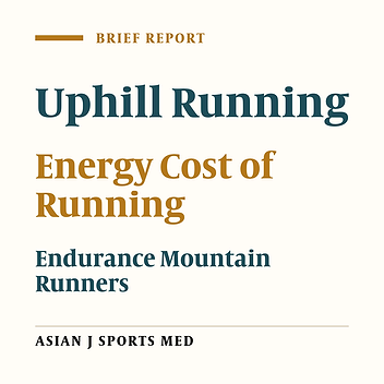 The Calculation of the Uphill Energy Cost of Running from the Level Energy Cost of Running in a Heterogeneous Group of Mountain Ultra Endurance Runners