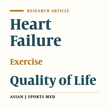 Effect of Exercise Training on the Quality of Life and Echocardiography Parameter of Systolic Function in Patients With Chronic Heart Failure: a Randomized Trial