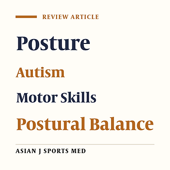 Postural Control Impairments in Individuals With Autism Spectrum Disorder: A Critical Review of Current Literature