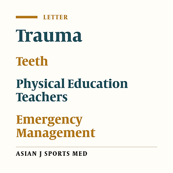 Emergency Management of Dental Trauma among Physical Education Teachers of 2 Districts in Karnataka, India