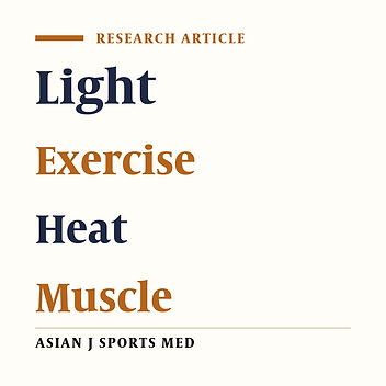 Effect of Preconditioning by Light Load Eccentric Exercise Versus Heat on Markers of Muscle Damage in Collegiate Males