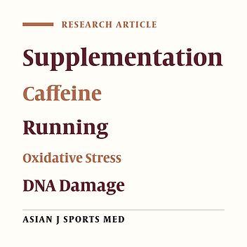 The Effects of Caffeine Supplements on Exercise-Induced Oxidative Damages