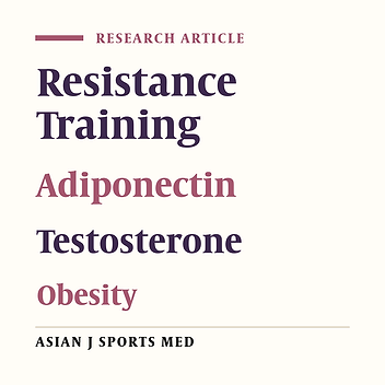 Changes of Serum Adiponectin and Testosterone Concentrations Following Twelve Weeks Resistance Training in Obese Young Men