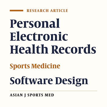 Designing an Electronic Personal Health Record for Professional Iranian Athletes